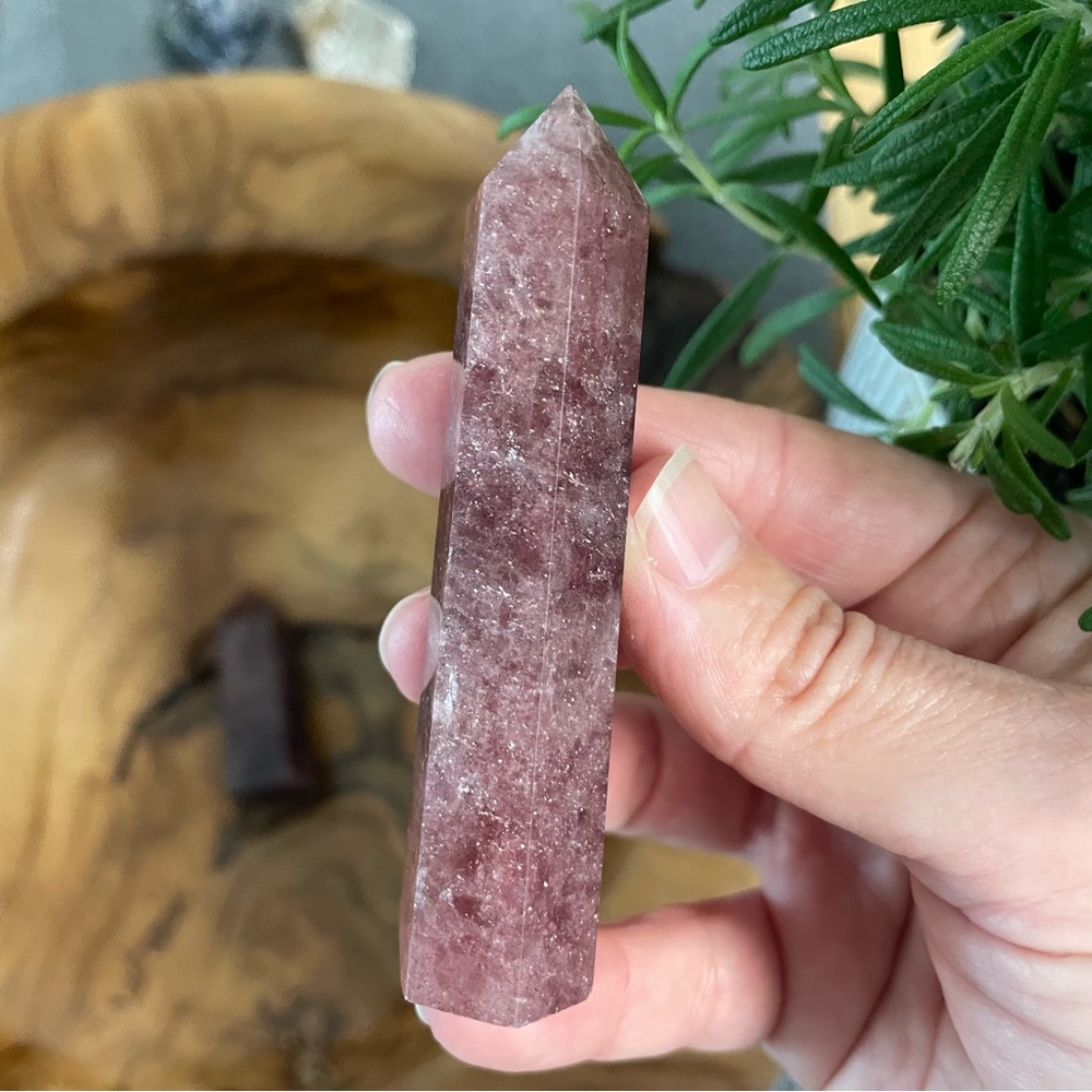 Strawberry Quartz Crystal Tower
